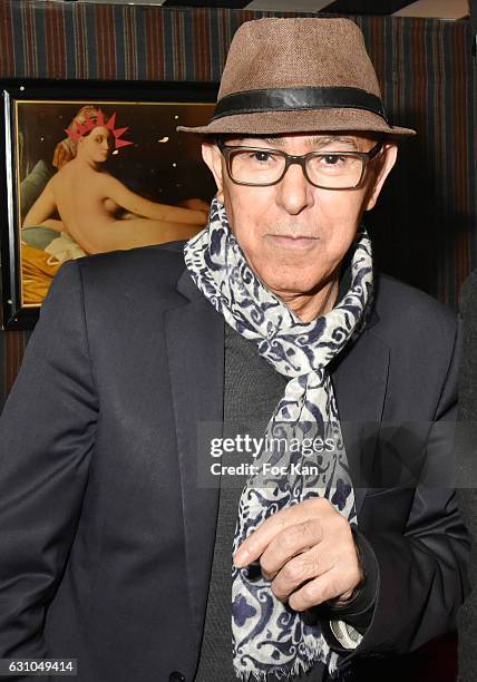 Chacha Club owner Hamoudi attends the "Nuit Bruce Nauman" screening party and performance of Amelie Pironneau at la Galerie du Chacha on January 5,...