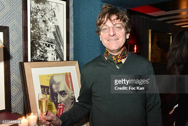Youri Vincy director of Galerie Lara Vincy attends the "Nuit Bruce Nauman" screening party and performance of Amelie Pironneau at la Galerie du...