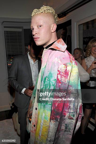 Model Shaun Ross attends W Magazine Celebrates the Best Performances Portfolio and the Golden Globes with Audi and Moet & Chandon at Chateau Marmont...