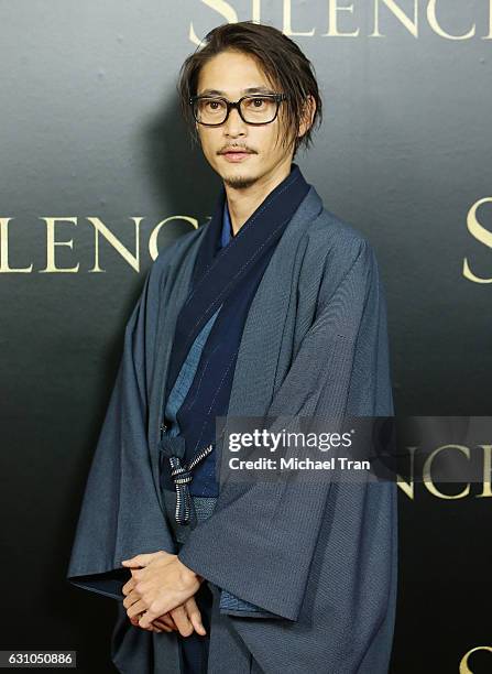 Yosuke Kubozuka arrives at the Los Angeles premiere of Paramount Pictures' "Silence" held at Directors Guild of America on January 5, 2017 in Los...