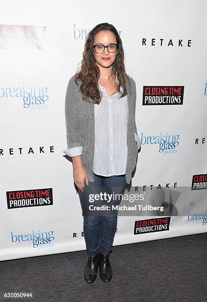 Actor Melissa Fumero attends the premiere of Breaking Glass Pictures' "Retake" at Laemmle Royal Theater on January 5, 2017 in Los Angeles, California.