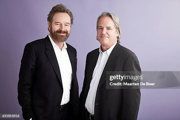 Executive Producers Bryan Cranston and Graham Yost from Amazon's "Sneaky Pete" pose for portraits during the 2017 Winter TCA tour on January 7, 2017...