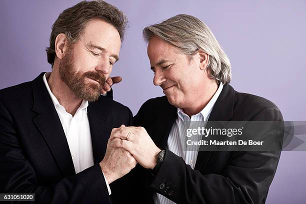 Executive Producers Bryan Cranston and Graham Yost from Amazon's "Sneaky Pete" pose for portraits during the 2017 Winter TCA tour on January 7, 2017...