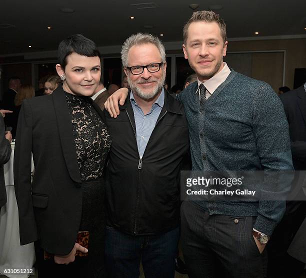 Actress Ginnifer Goodwin, director Rich Moore and actor Josh Dallas attend a reception to honor ZOOTOPIA screenwriters Jared Bush and Phil Johnston...