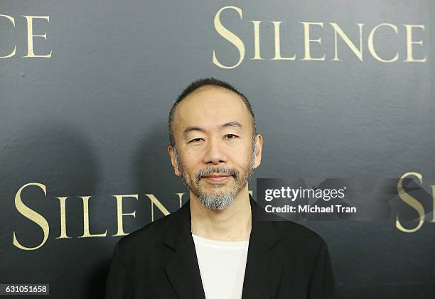 Shin'ya Tsukamoto arrives at the Los Angeles premiere of Paramount Pictures' "Silence" held at Directors Guild of America on January 5, 2017 in Los...