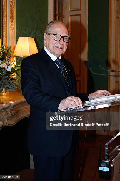 Chancellor of "Institut de France", Gabriel de Broglie attends Stephane Bern's Foundation for "L'Histoire et le Patrimoine - Institut de France"...