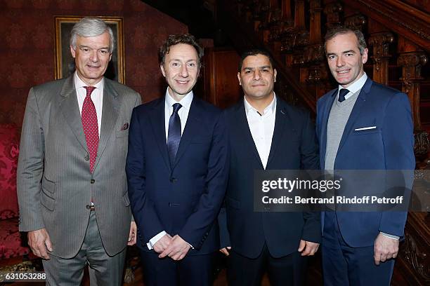 President of "Les Vieilles Maisons Francaises", Philippe Toussaint, who receives the Prize of Stephane Bern's Foundation for "Patrimoine - Institut...