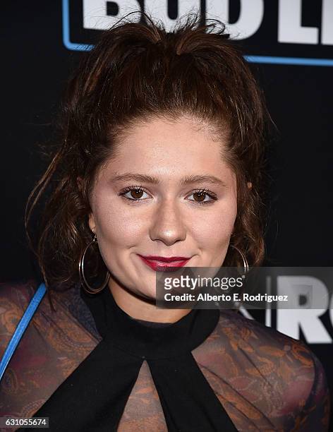Actress Emma Kenney attends the Premiere of Open Road Films' "Sleepless" at Regal LA Live Stadium 14 on January 5, 2017 in Los Angeles, California.