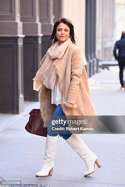 Bethenny Frankel seen out in Manhattan on January 5, 2017 in New York City.