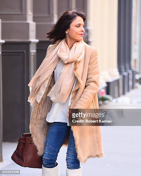 Bethenny Frankel seen out in Manhattan on January 5, 2017 in New York City.