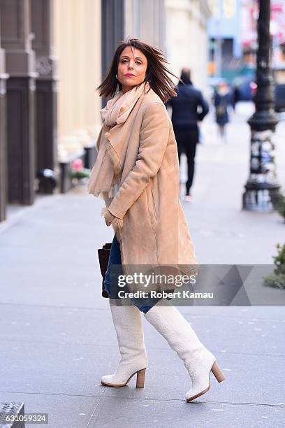 Bethenny Frankel seen out in Manhattan on January 5, 2017 in New York City.