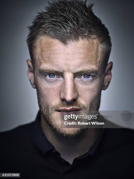 Footballer Jamie Vardy is photographed for Ebury Press on May 4, 2016 in London, England.