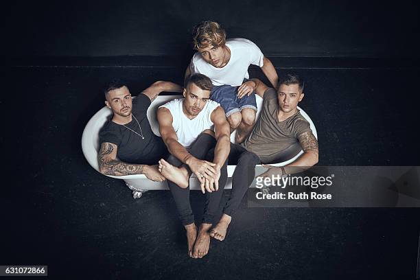 Pop band Union J is photographed on July 22, 2016 in London, England.