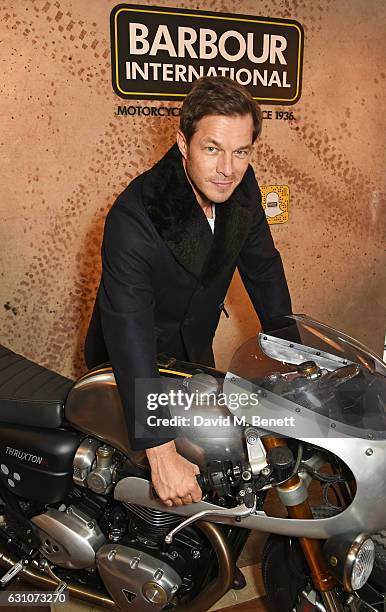 Paul Sculfor attends the Barbour International presentation during London Fashion Week Men's January 2017 collections at RIBA on January 6, 2017 in...