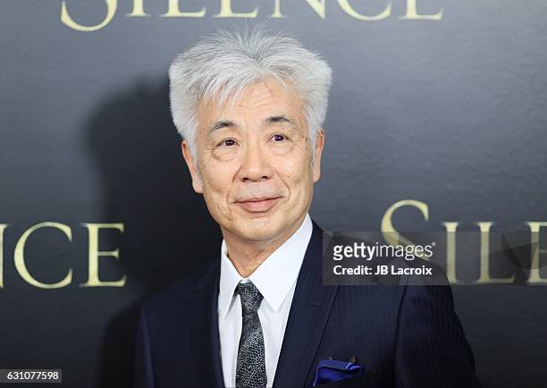 Issey Ogata attends the premiere of Paramount Pictures' 'Silence' on January 5, 2017 in Los Angeles, California.