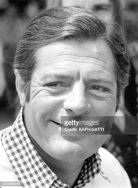 Photo datée de 1975 du comédien italien Marcello Mastroianni, qui est décédé, le 19 décembre à son domicile parisien, à l'âge de 72 ans, des suites...