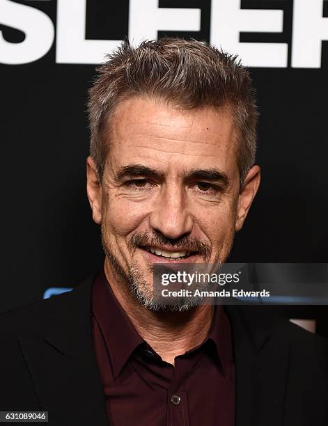 Actor Dermot Mulroney arrives at the premiere of Open Road Films' "Sleepless" at the Regal LA Live Stadium 14 on January 5, 2017 in Los Angeles,...