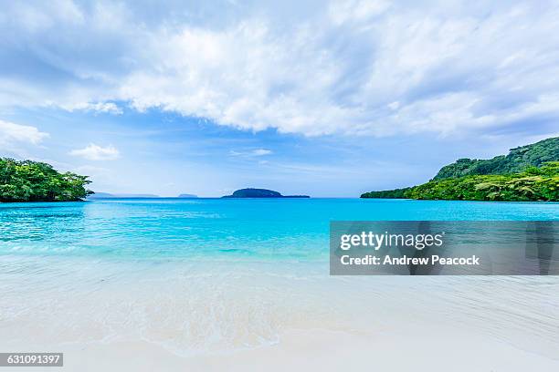 champagne beach, espiritu santo - espiritu santo island stock pictures, royalty-free photos & images