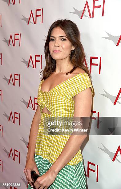 Actress Mandy Moore attends the 17th annual AFI Awards at Four Seasons Los Angeles at Beverly Hills on January 6, 2017 in Los Angeles, California.