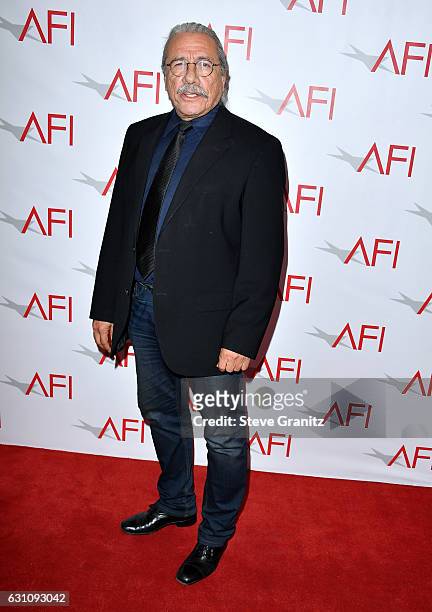 Actor Edward James Olmos attends the 17th annual AFI Awards at Four Seasons Los Angeles at Beverly Hills on January 6, 2017 in Los Angeles,...