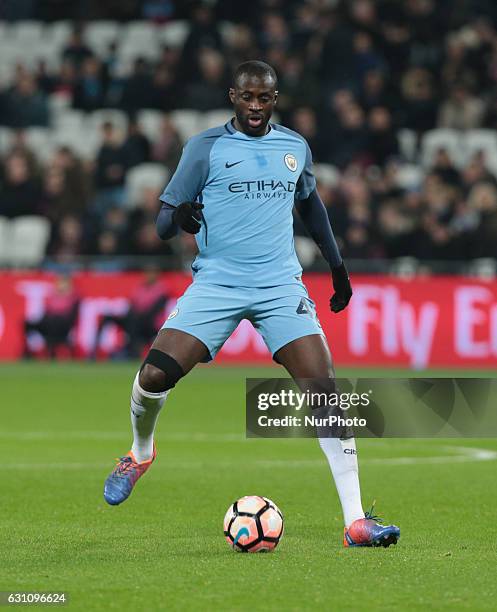 Manchester City's Yaya Toure during The Emirates F A Cup - Third Round match between West Ham United against Manchester City at The London Stadium,...