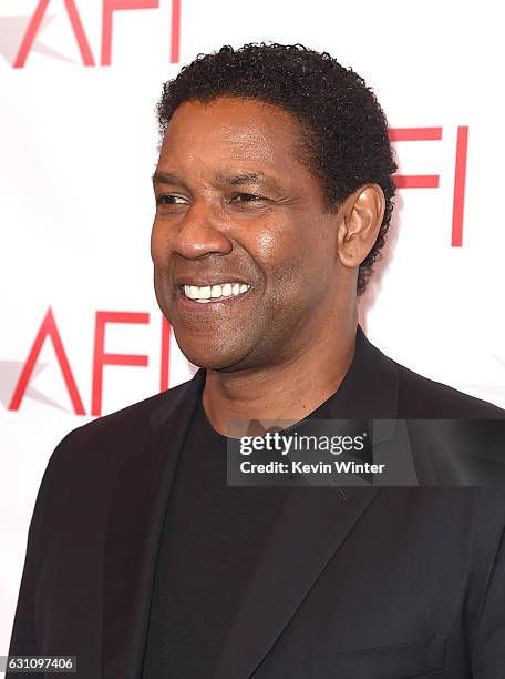 Actor Denzel Washington attends the 17th annual AFI Awards at Four Seasons Los Angeles at Beverly Hills on January 6, 2017 in Los Angeles, California.