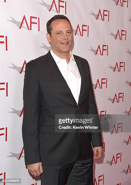 Actor Vince Vaughn attends the 17th annual AFI Awards at Four Seasons Los Angeles at Beverly Hills on January 6, 2017 in Los Angeles, California.