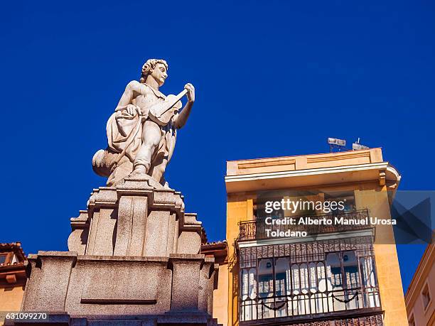 spain, madrid, provincia square - orpheus statue - orpheus stock pictures, royalty-free photos & images