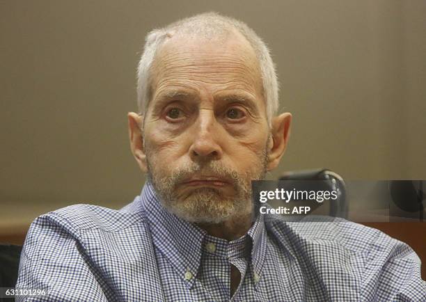 New York real estate scion Robert Durst appears in the Los Angeles Superior Court Airport Branch for a pre-trial motions hearing involving witnesses...