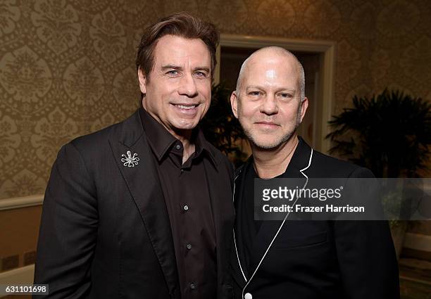 Actor John Travolta and writer/director Ryan Murphy attend the 17th annual AFI Awards at Four Seasons Los Angeles at Beverly Hills on January 6, 2017...