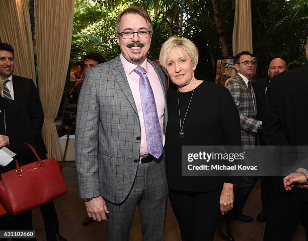 Executive producer Vince Gilligan and Holly Rice attend the 17th annual AFI Awards at Four Seasons Los Angeles at Beverly Hills on January 6, 2017 in...