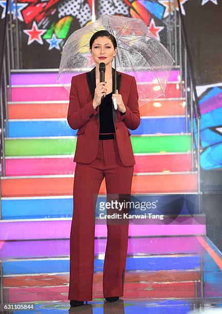 Emma Willis presents from the Celebrity Big Brother house on January 6, 2017 in Borehamwood, United Kingdom.