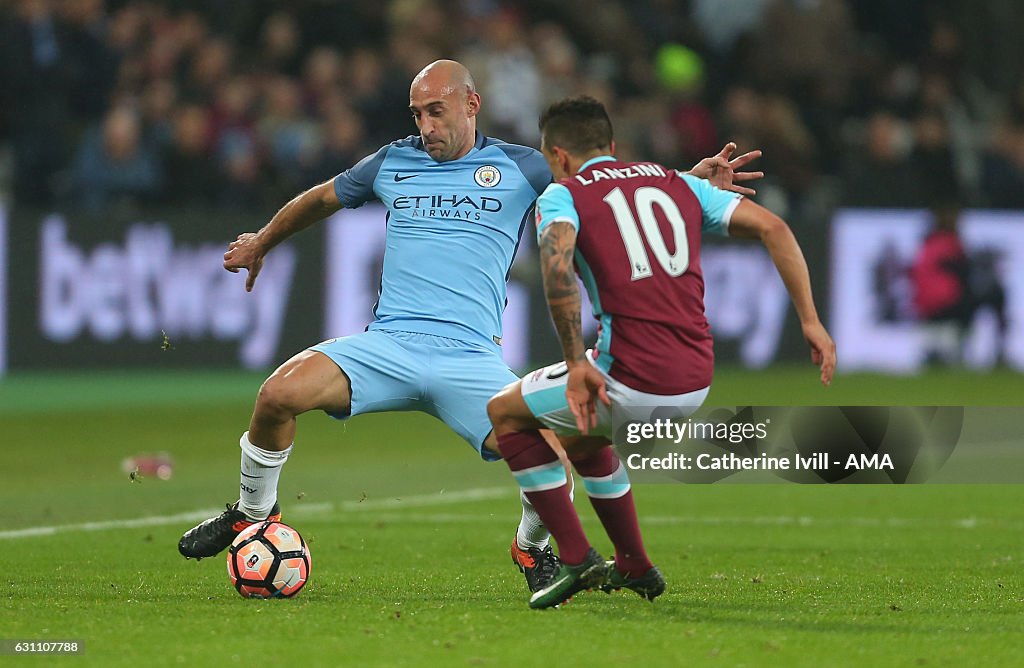 West Ham United v Manchester City - The Emirates FA Cup Third Round