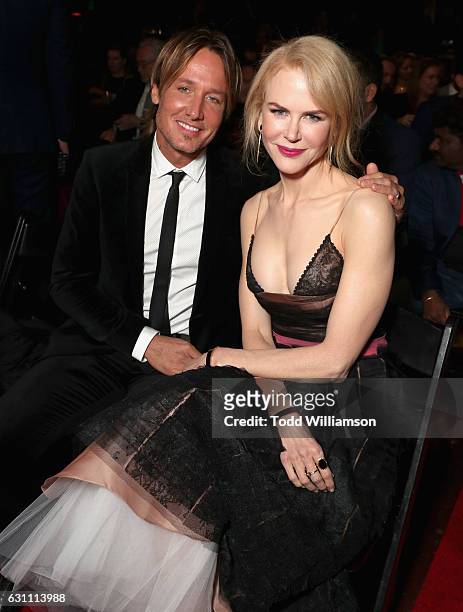 Musician Keith Urban and actress Nicole Kidman attend The 6th AACTA International Awards on January 6, 2017 in Los Angeles, California.