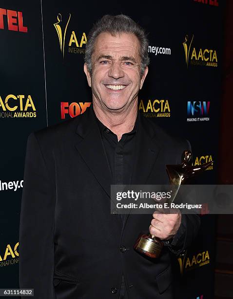 Director Mel Gibson attends the 6th Annual AACTA International Awards at Avalon Hollywood on January 6, 2017 in Los Angeles, California.