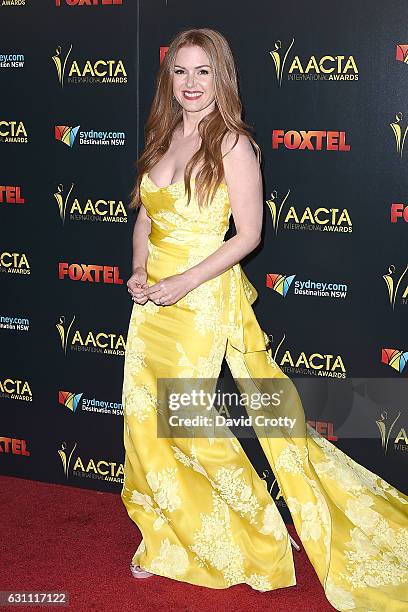 Isla Fisher attends the 6th AACTA International Awards - Arrivals at Avalon Hollywood on January 6, 2017 in Los Angeles, California.