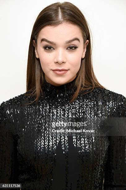 Actress Hailee Steinfeld attends W Magazine Celebrates the Best Performances Portfolio and the Golden Globes with Audi and Moet & Chandon at Chateau...