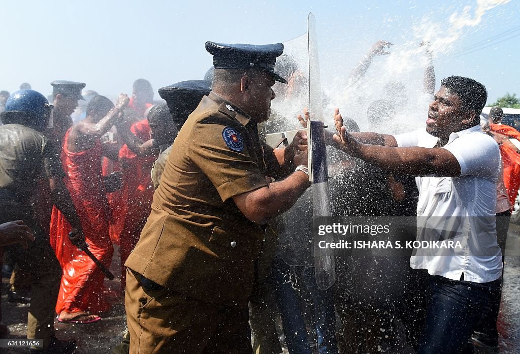 SRI LANKA-ECONOMY-CHINA-PROTEST