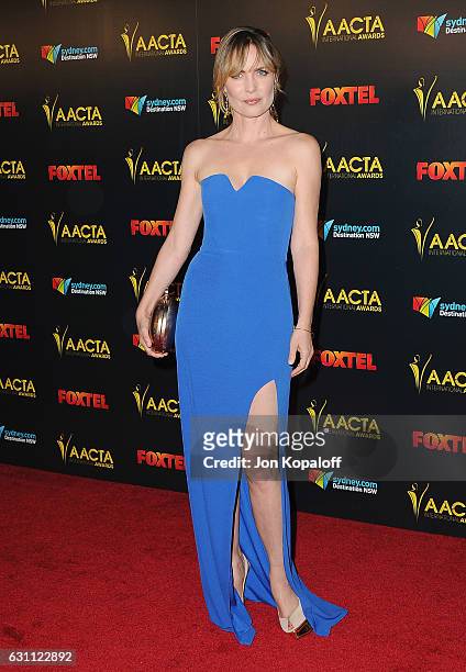 Actress Radha Mitchell arrives at the 6th AACTA International Awards at Avalon Hollywood on January 6, 2017 in Los Angeles, California.