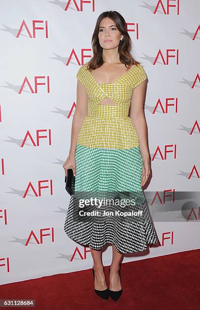 Actress Mandy Moore arrives at the 17th Annual AFI Awards at Four Seasons Hotel Los Angeles at Beverly Hills on January 6, 2017 in Los Angeles,...