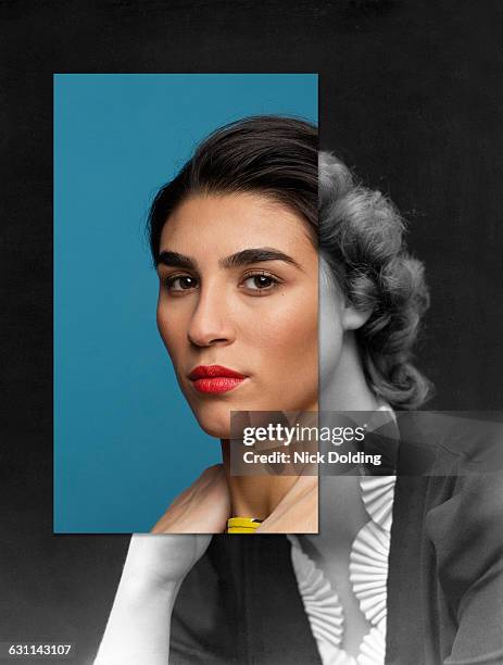collage 51 - fotos raras de famosos fotografías e imágenes de stock