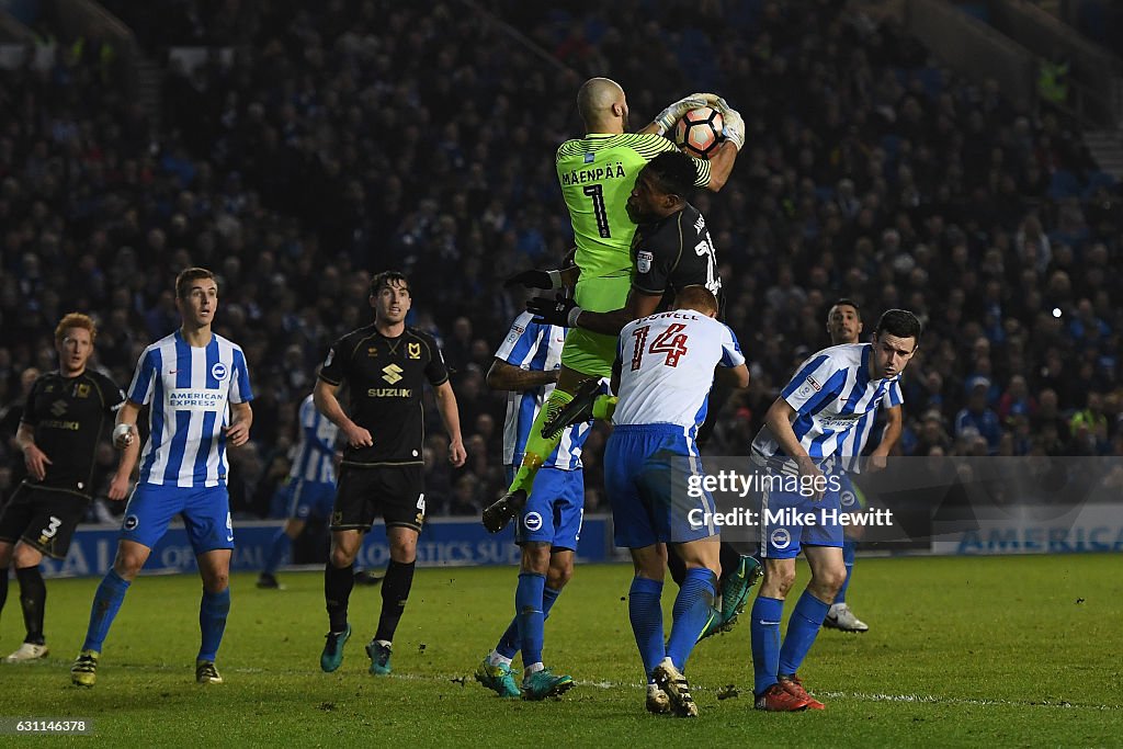 Brighton & Hove Albion v Milton Keynes Dons - The Emirates FA Cup Third Round