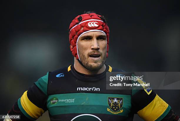 Christian Day of Northampton Saints during the Aviva Premiership match between Northampton Saints and Bristol Rugby at Franklin's Gardens on January...