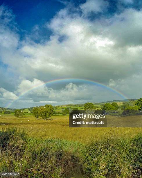 rainbow lover landscape, wales, uk - mattscutt stock pictures, royalty-free photos & images