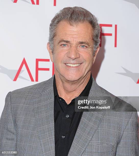 Director Mel Gibson arrives at the 17th Annual AFI Awards at Four Seasons Hotel Los Angeles at Beverly Hills on January 6, 2017 in Los Angeles,...