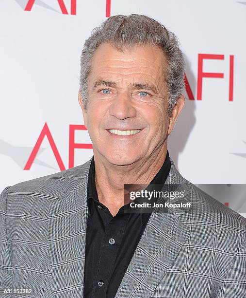 Director Mel Gibson arrives at the 17th Annual AFI Awards at Four Seasons Hotel Los Angeles at Beverly Hills on January 6, 2017 in Los Angeles,...