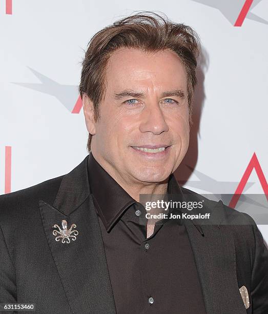 Actor John Travolta arrives at the 17th Annual AFI Awards at Four Seasons Hotel Los Angeles at Beverly Hills on January 6, 2017 in Los Angeles,...