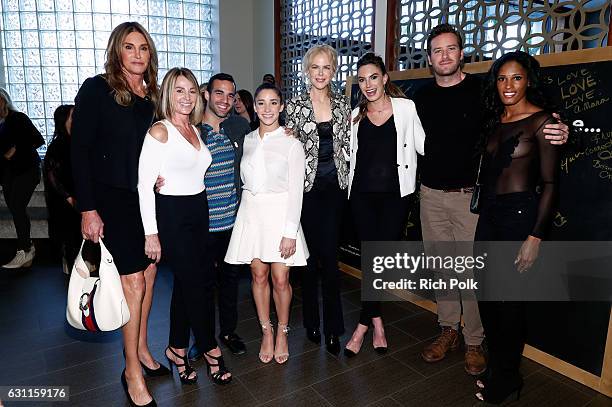 Olympic athletes Caitlyn Jenner, Nadia Comaneci, Danell Leyva, Aly Raisman, actors Nicole Kidman, Elizabeth Chambers, Armie Hammer and Olympic...