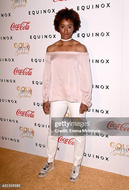 Olympic athlete Brianna Rollins attends Life is Good at GOLD MEETS GOLDEN Event at Equinox on January 7, 2017 in Los Angeles, California.