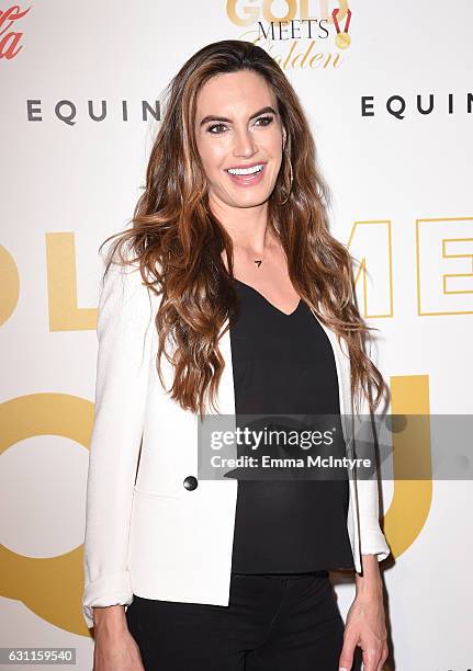 Actress Elizabeth Chambers attends Life is Good at GOLD MEETS GOLDEN Event at Equinox on January 7, 2017 in Los Angeles, California.